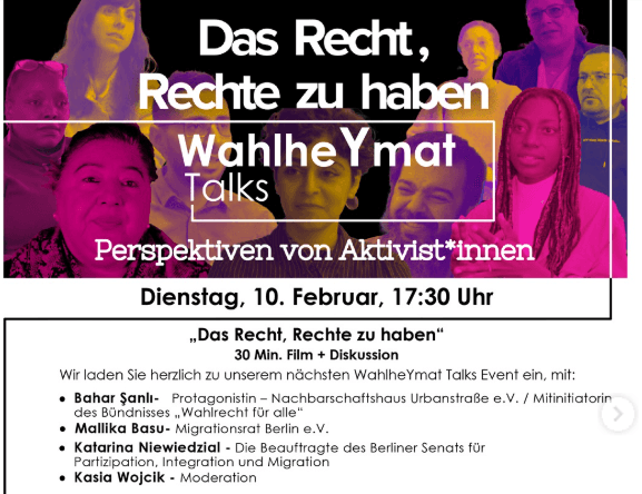 „Das Recht, Rechte zu haben“: Filmvorführung & Publikumsgespräch